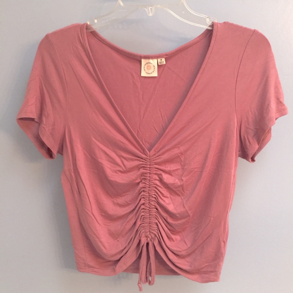 Drawstring Ruched Tee